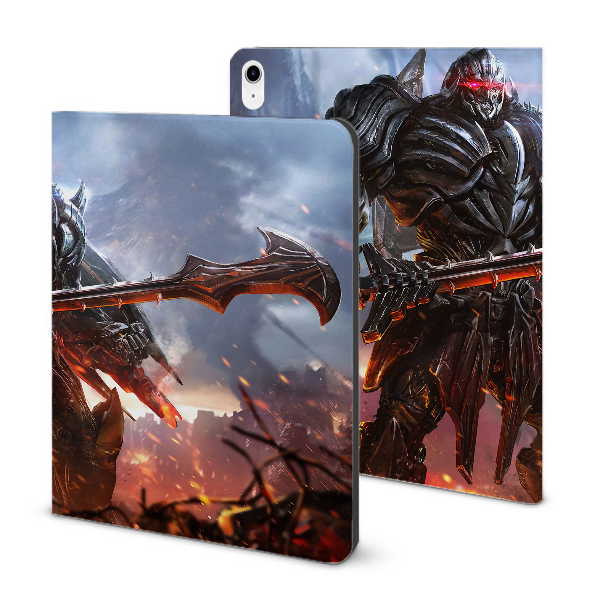 （画像用） Transformers トランスフォーマー IPad ケース ブック型 PUレザー TPU 耐衝撃 軽量 薄型 ペン収納なし 全面保護 IPad 各モデル対応